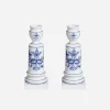 A Pair of Antique Meissen Candlesticks