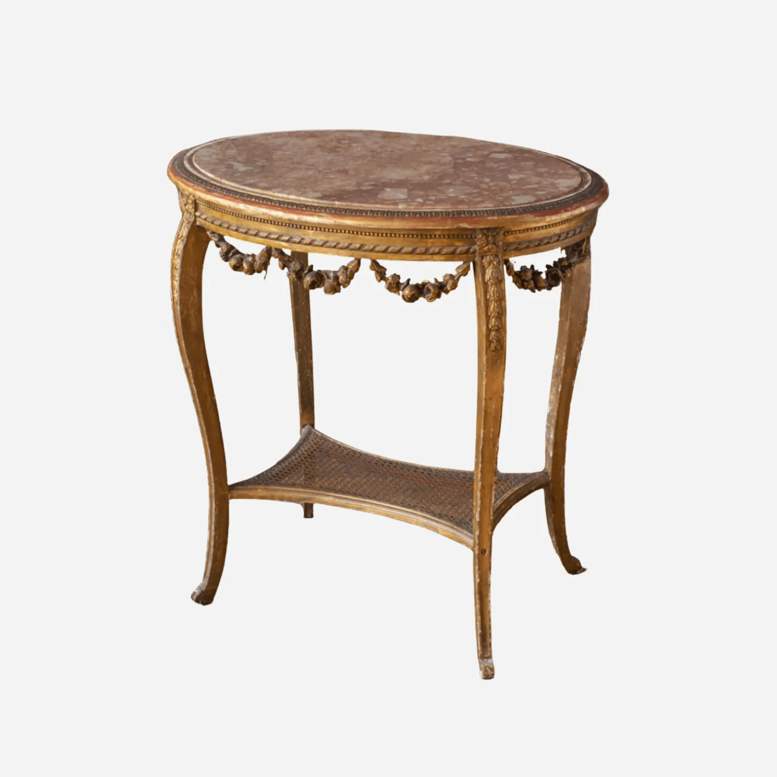a_serpentine_giltwood__pi_1.webp A Serpentine Giltwood & Pink Marble Table