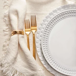 Aegean White Dessert Plate