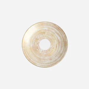Agate Blush and Gold Dinner Plate