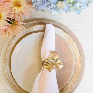 Agate Blush and Gold Dinner Plate