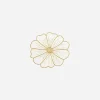 Anemone Coaster White & Gold - Set of 4