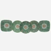 Antique Cabbage & Butterfly Square Plates - Set of 5