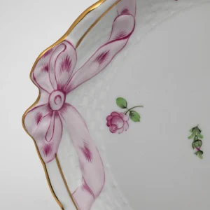 Antique Herend Vienna Rose & Bow Serving Platter