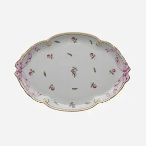 Antique Herend Vienna Rose & Bow Serving Platter