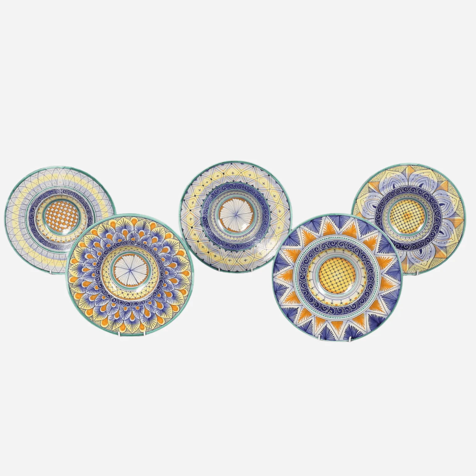 antique_mallorcan_faience_0.webp Antique Mallorcan Faience Dishes - Set of 5