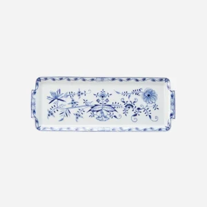 Antique Meissen Blue Onion Rectangular Sandwich Platter