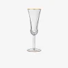 Apollo Champagne Flute Gold Rim
