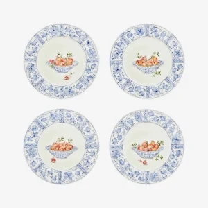 Basket with Pomegranates Dinner Plates - Set of 4