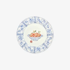 Basket with Pomegranates Dinner Plates - Set of 4