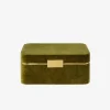 Beauvais Velvet Jewellery Box Moss