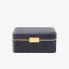 Beauvais Velvet Jewellery Box Dusk Blue