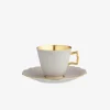 Belvedere Matt Grey Teacup & Saucer