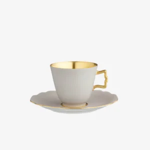 Belvedere Matt Grey Teacup & Saucer