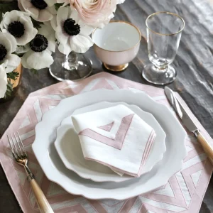 Belvedere Soft Pink Rim Dinner Plate