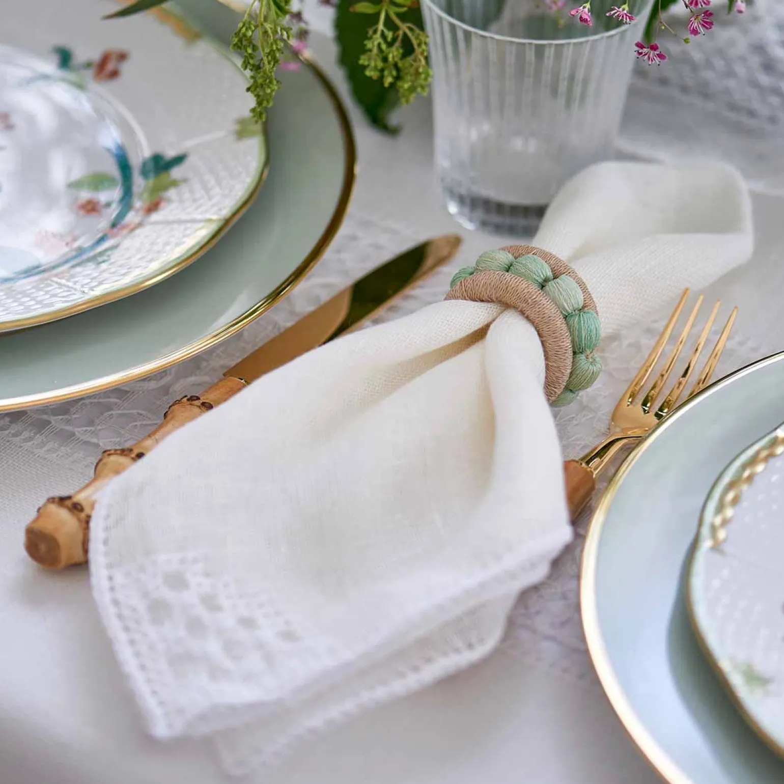 berry_napkin_ring_aqua__s_1.webp Berry Napkin Ring Aqua - Set of 4