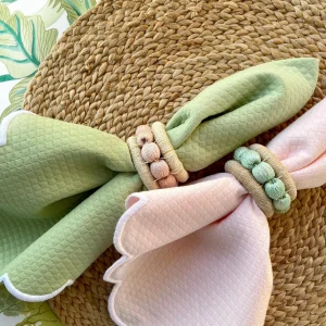 Berry Napkin Ring Aqua - Set of 4