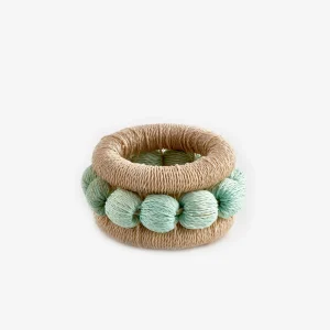 Berry Napkin Ring Aqua - Set of 4