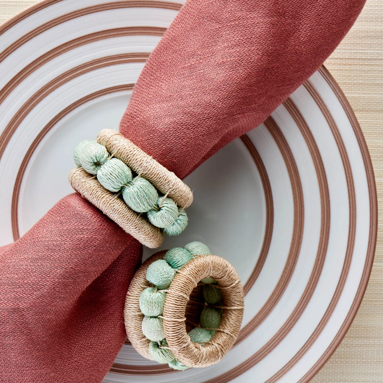 berry_napkin_ring_aqua__s_4.webp Berry Napkin Ring Aqua - Set of 4