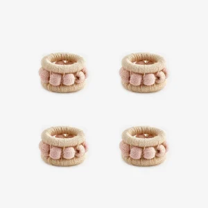 Berry Napkin Ring Blush -  Set of 4