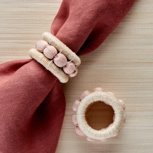 Berry Napkin Ring Blush -  Set of 4