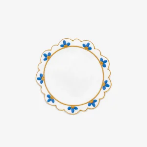 Blue Flower Cocktail Coaster - Set of 4