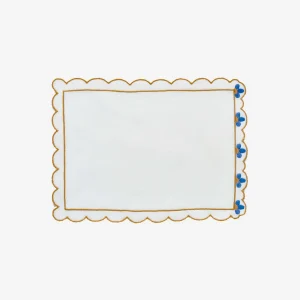 Blue Flower Cocktail Napkin - Set of 4