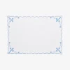 Blue Thistle Scalloped Placemat