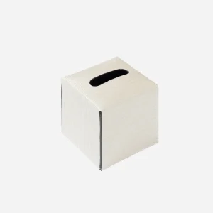 Bois Pearl Leather Tissue Holder