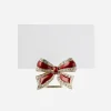 Bow Place Card Holder Ruby - Set of 4
