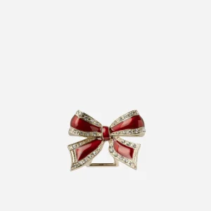 Bow Place Card Holder Ruby - Set of 4