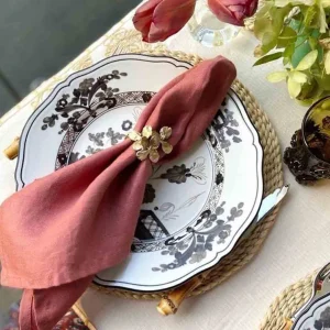 Brick Linen Sateen Napkins - Set of 4