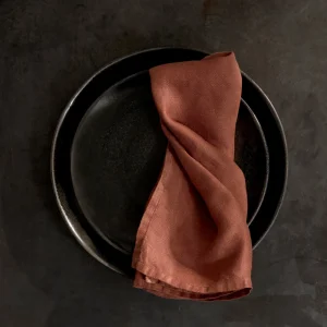 Brick Linen Sateen Napkins - Set of 4