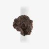 Californian Poppy Napkin Ring- Set of Four - Brown