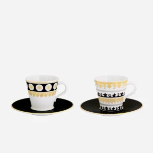 Capuleto Set of 2 Coffee Cups & Saucers