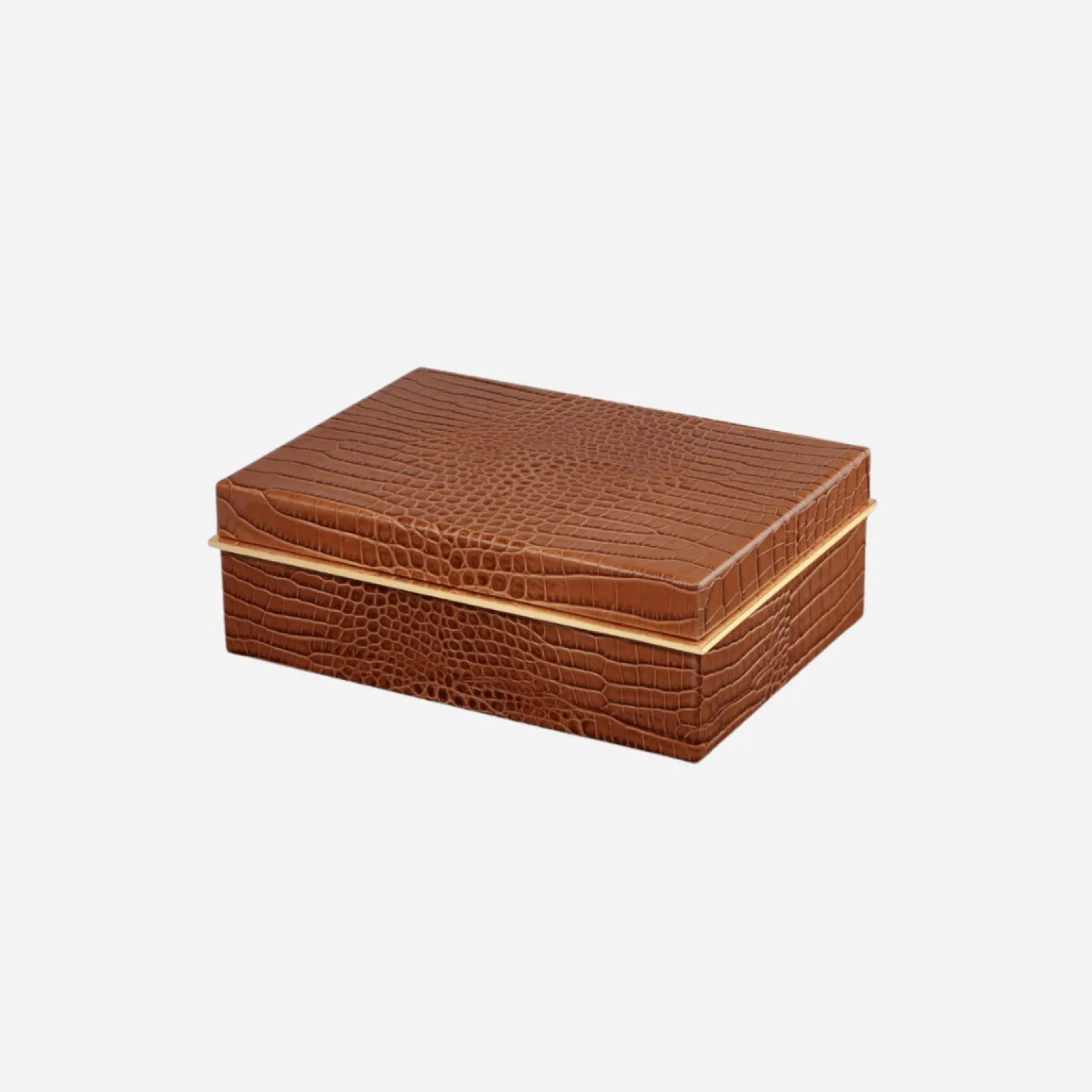 classic_croc_leather_box__2.webp Classic Croc Leather Box Small - Chestnut