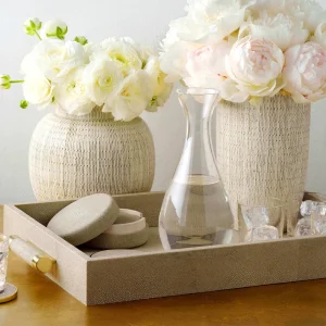 Classic Shagreen Serving Tray Wheat