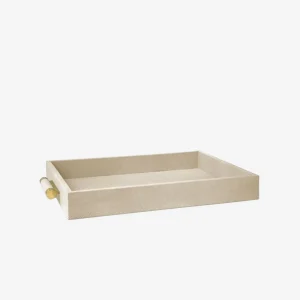 Classic Shagreen Serving Tray Wheat