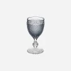 Criss Cross Smoke Top Wine Goblet