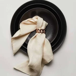Cuban Link Napkin Ring - Set of 4