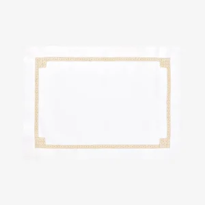 Daisy Chain Hemstitch Gold Placemat