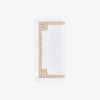 Daisy Chain Hemstitch Gold Cocktail Napkin