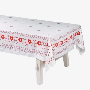 Daisy Tablecloth Red