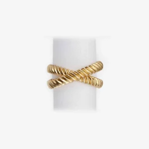 Deco Twist Gold Napkin Ring - Set of 4