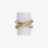Deco Twist Plated Napkin Ring - Set of 4