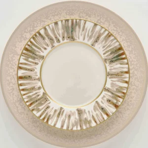 Ecaille Creme Dessert Plate