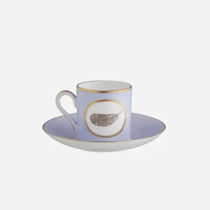 Egg & Feather Espresso Cup & Saucer