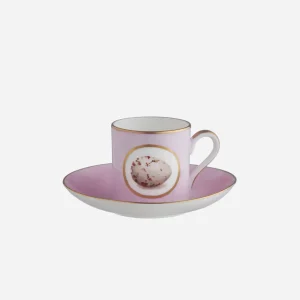 Egg & Feather Espresso Cup & Saucer