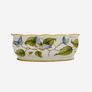 Exotic Butterfly Oval Cachepot