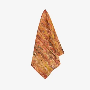 Fan Marble Linen Napkin